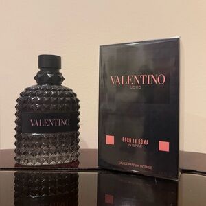(FREE SHIPPING) Valentino Uomo Black and Pink Eau de Parfum
